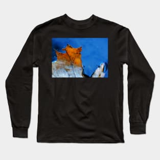 ​Torn Back Lit Maple Leaf in Water Long Sleeve T-Shirt